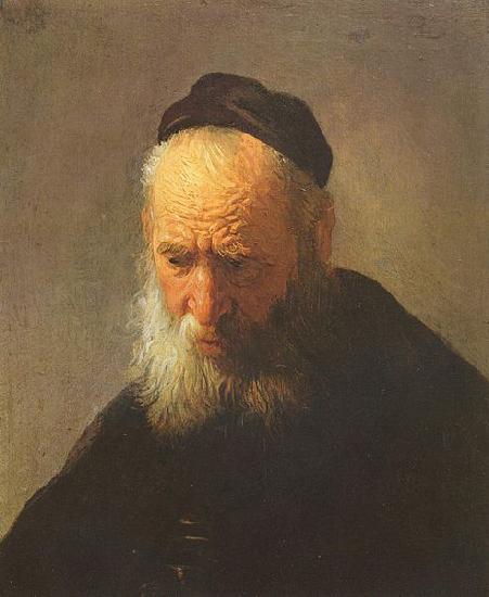 REMBRANDT Harmenszoon van Rijn Head of an old man